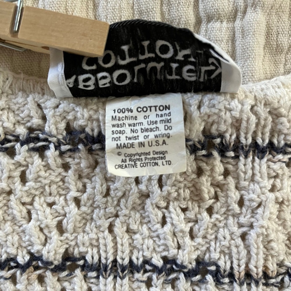 Vintage Cotton Made‎ in USA Woven Top - Picture 5 of 7